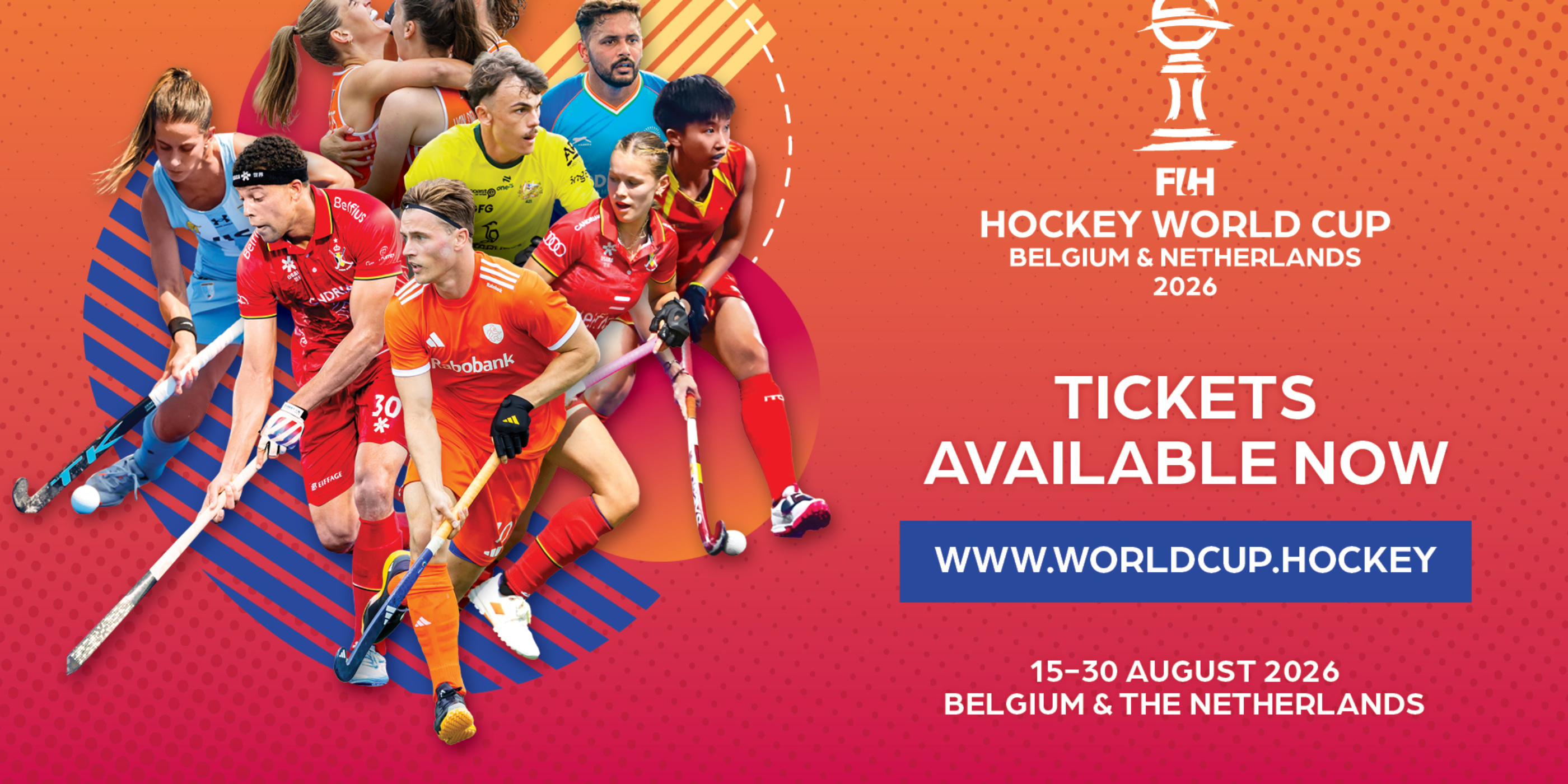 Start ticketverkoop FIH Hockey World Cup 2026